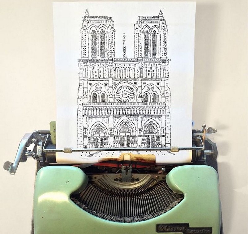 Искусство Джеймса Кука, созданное пишущими машинками