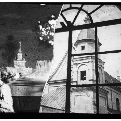 From the “OLD TOWN” series - the road to the temple is visible at all times (triptych)