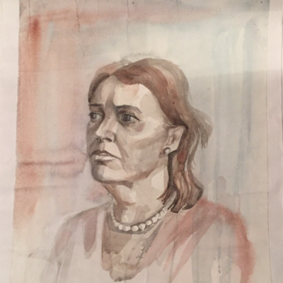 Portrait of watercolor