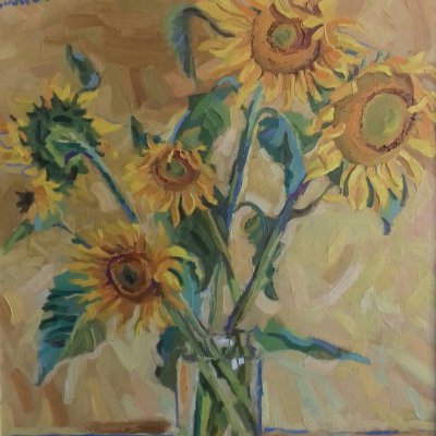 Sunflowers in Yellow (Memory of Van Gogh)