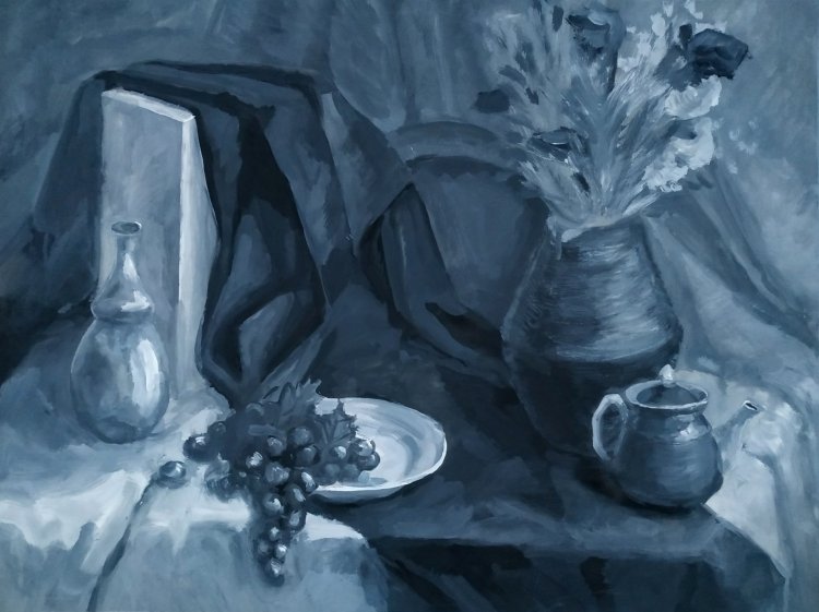 Black and white still life