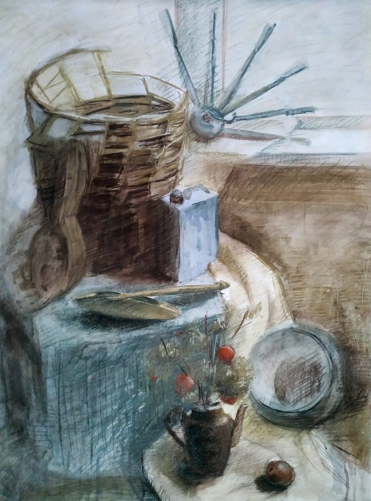 Straw basket, fisalises and more
