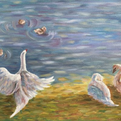 Painting «Moments of warmth». Size: 24x30 (cm). Artist darьya - Buy ...