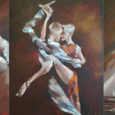 Triptych Argentine tango