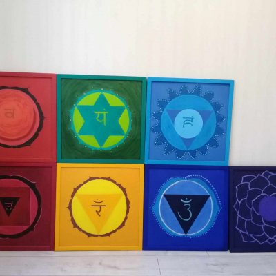 Collection of 7 paintings “7 chakras”