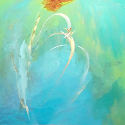 The bird sings