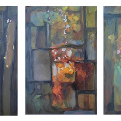 Triptych “Morning, Afternoon, Evening”