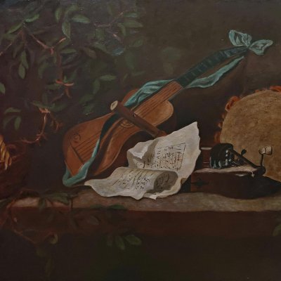 Still life with musical instruments