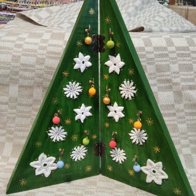 New Year's designer Christmas tree
