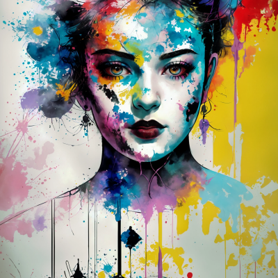 The girl in colors