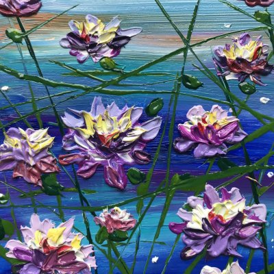 Water lilies at noon