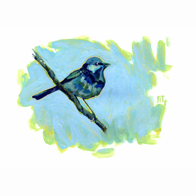 Shiny painted painting