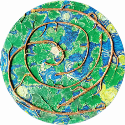 “Cosmic Attraction” bas-relief