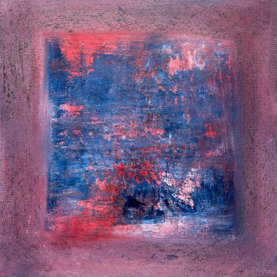 small square abstract oil painting 2021-4