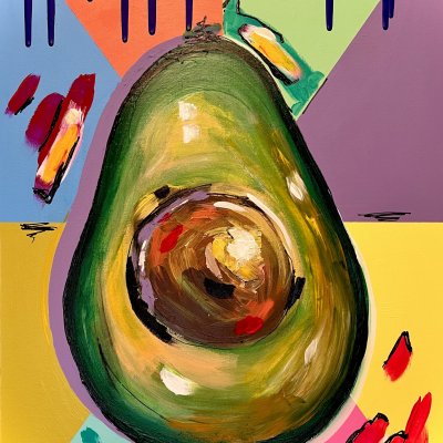 Conceptual avocado