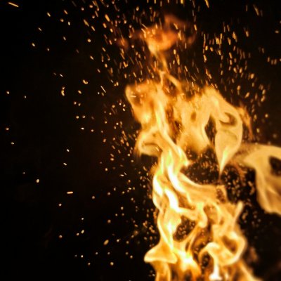 A summer woman burning at the stake in August.