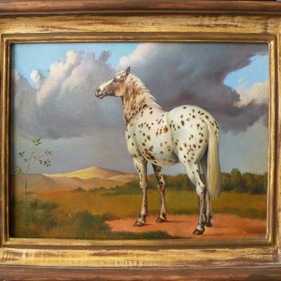 A copy. English series.The “Piebald” horse by P.Potter