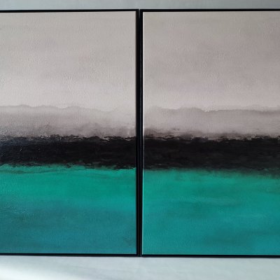 Diptych “The silence of the ocean”