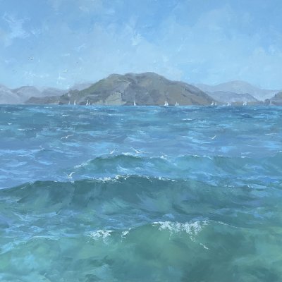 Чайки над морем