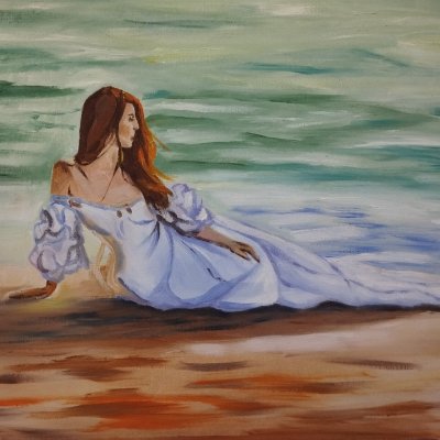 The girl on the seashore