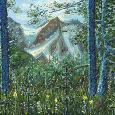 Baksan Forest and Mount Nakra. The Elbrus region. The Caucasus.