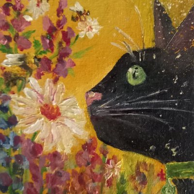 Кот и пчелы