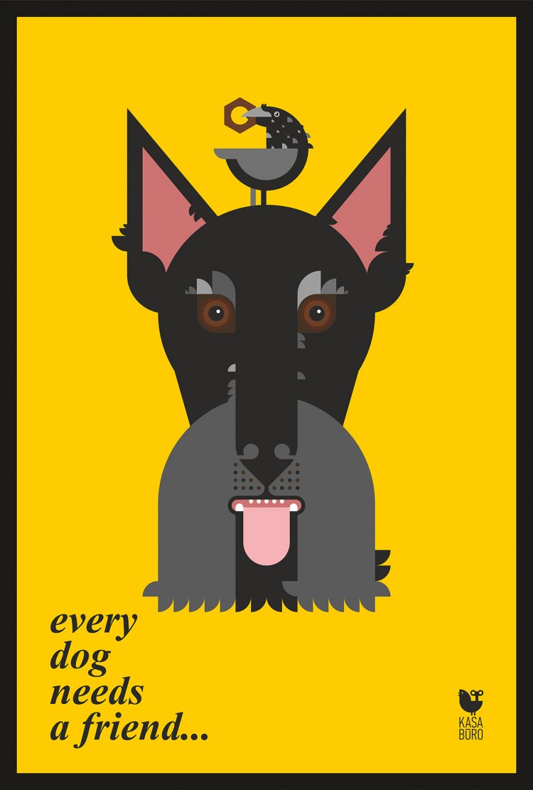 Every Dog needs a friend. Scotch terrier.