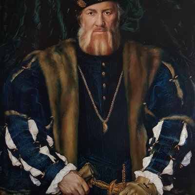A copy of Hans Golbein the Younger's painting “Portrait of the French Ambassador - Sir de Morette”