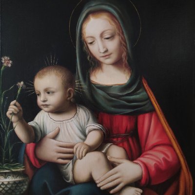 Copy of Bernardino Luini's Madonna with Carnation