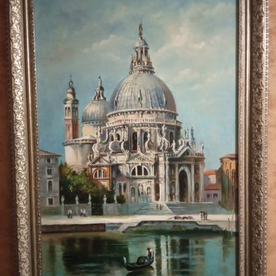 Austrian artist's copy of Brandeis Cathedral in Venice