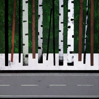 Road in the forest
