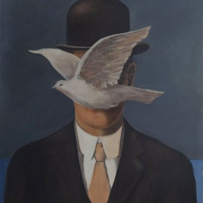 Copy Man in Rene Magritte's Kit