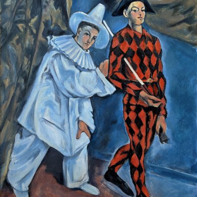 Copy by Pierrot and Harlequin Paul Cézanne