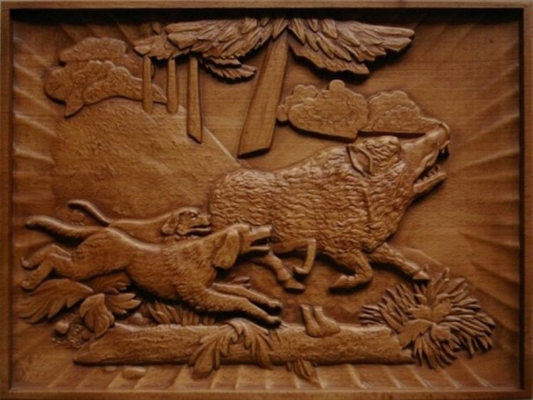 Boar Hunting Panno