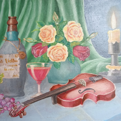 Still life with violin