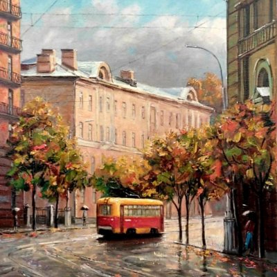 A tram. Krasnaya Street.