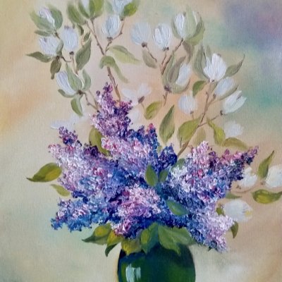 Bouquet with lilacs