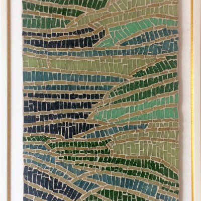 Мозаика из стеклянной плитки "Рисовые поля"