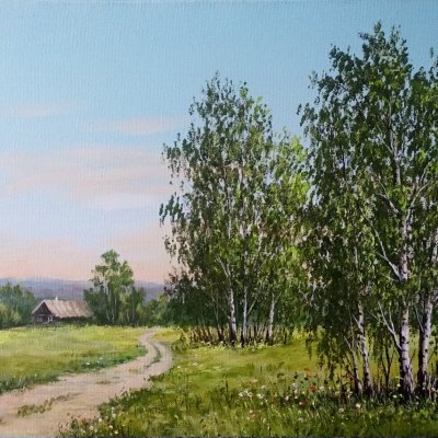 Oil painting “Summer afternoon”