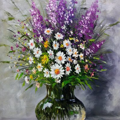 Oil painting “Wildflowers”