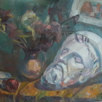 Still life with mask