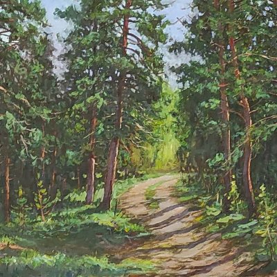 The road to the pine forest