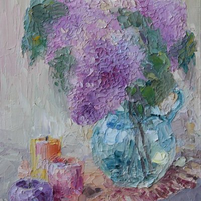 Lilacs in a jug