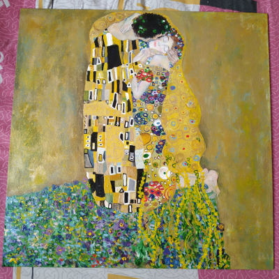 Gustav Klimt "The kiss"