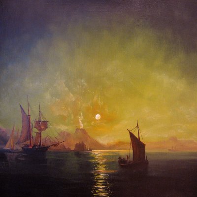 Painting Ivan Aivazovsky - The Bay (free copy)