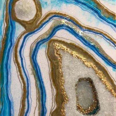 3D picture of geode opal epoxy