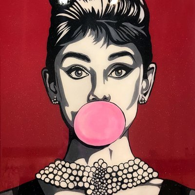Audrey Hepburn (pop art portrait Audrey Hepburn)