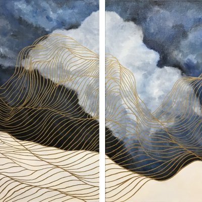 Diptych, Clouds