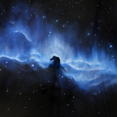 Space oil painting “Horsehead Nebula”