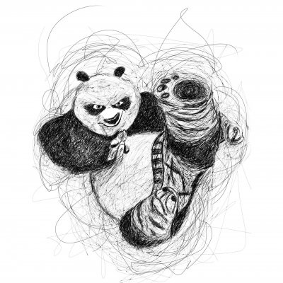 Kung Fu Panda scribble
